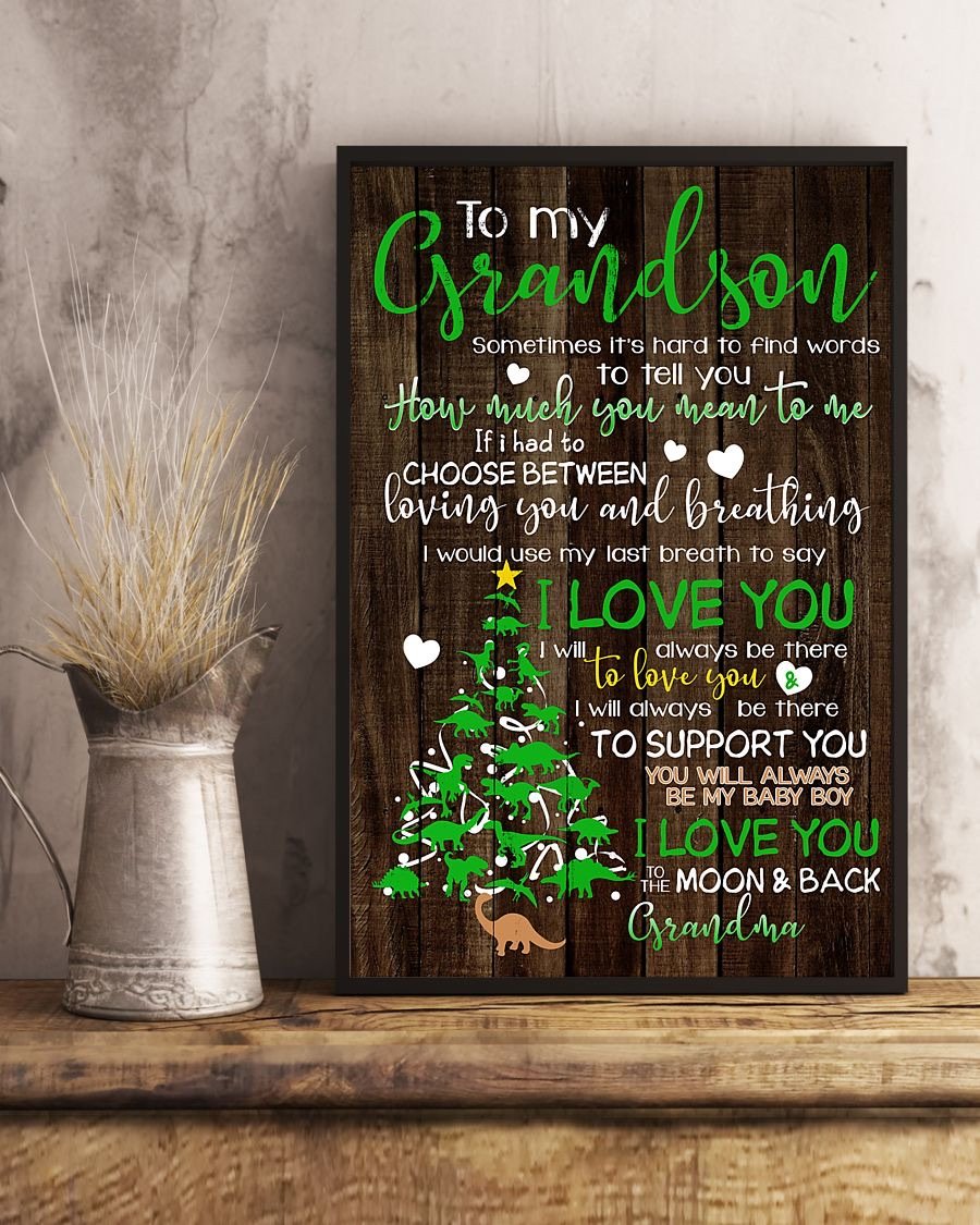 To My Grandson Poster-A Loves Gift