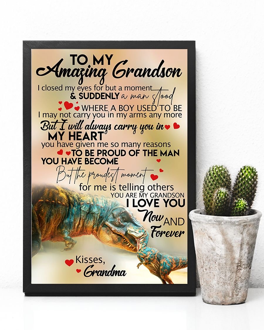 To My Grandson Poster-A Loves Gift