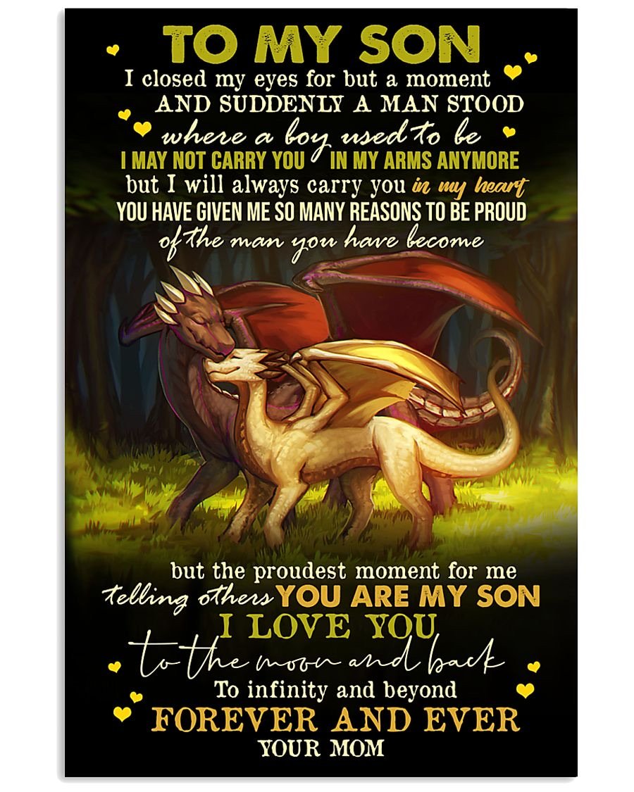 To My Son Poster - Great Gifts For Your Son-A Loves Gift