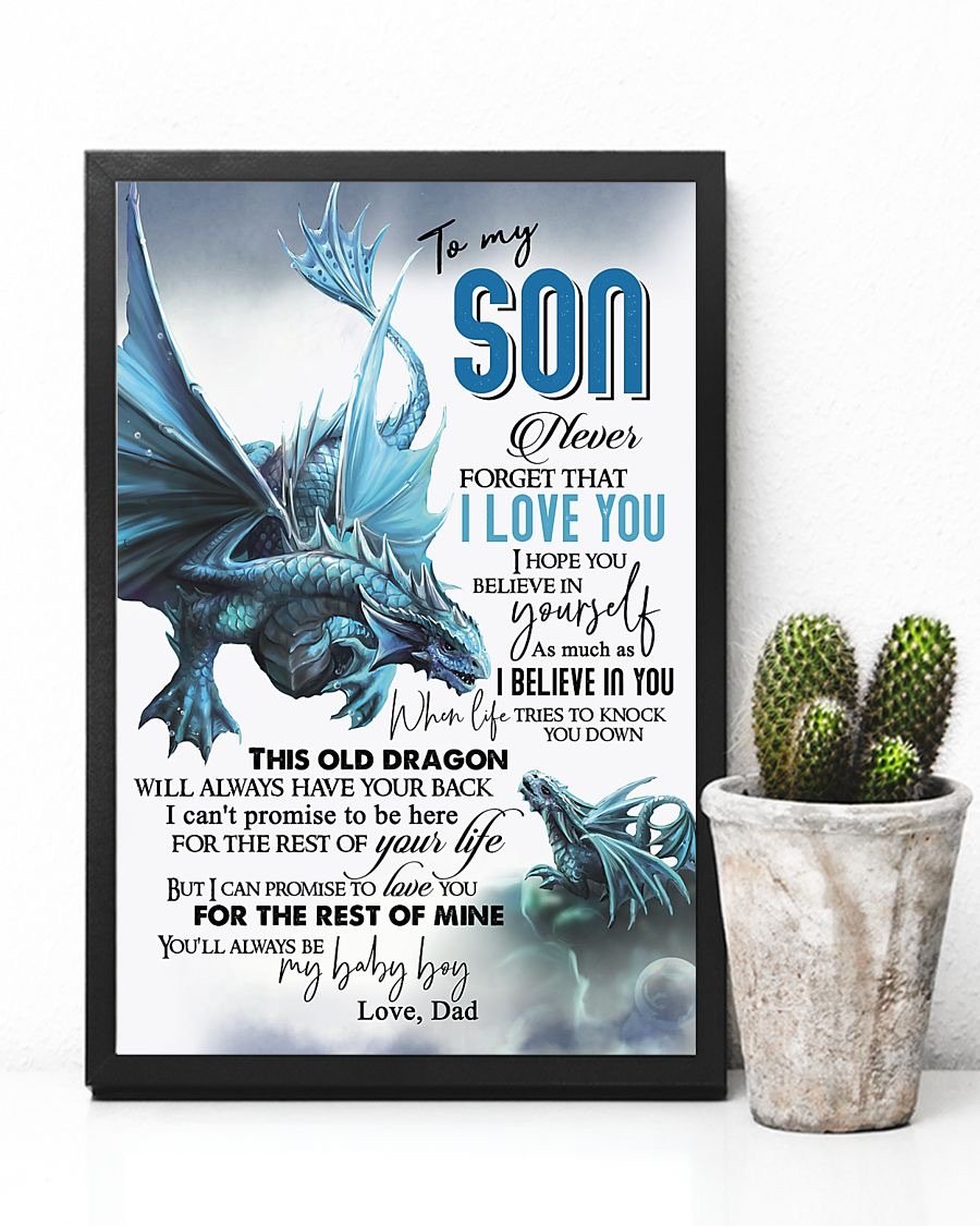 To My Son Poster - Great Gifts For Your Son-A Loves Gift