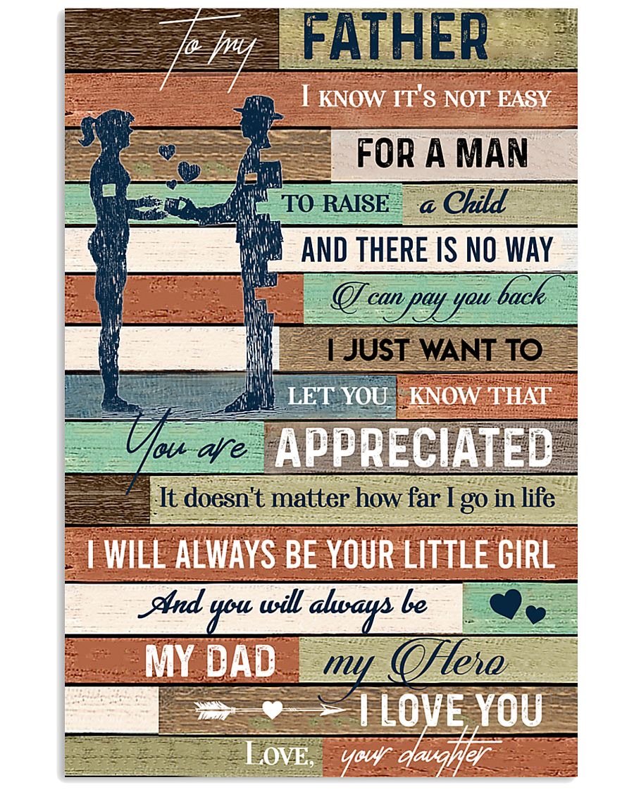 To My Dad Poster-A Loves Gift