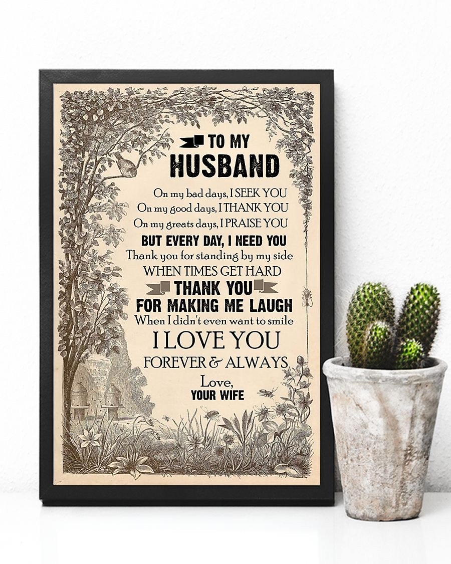 Perfect Gifts For Husband - To My Husband Poster-A Loves Gift