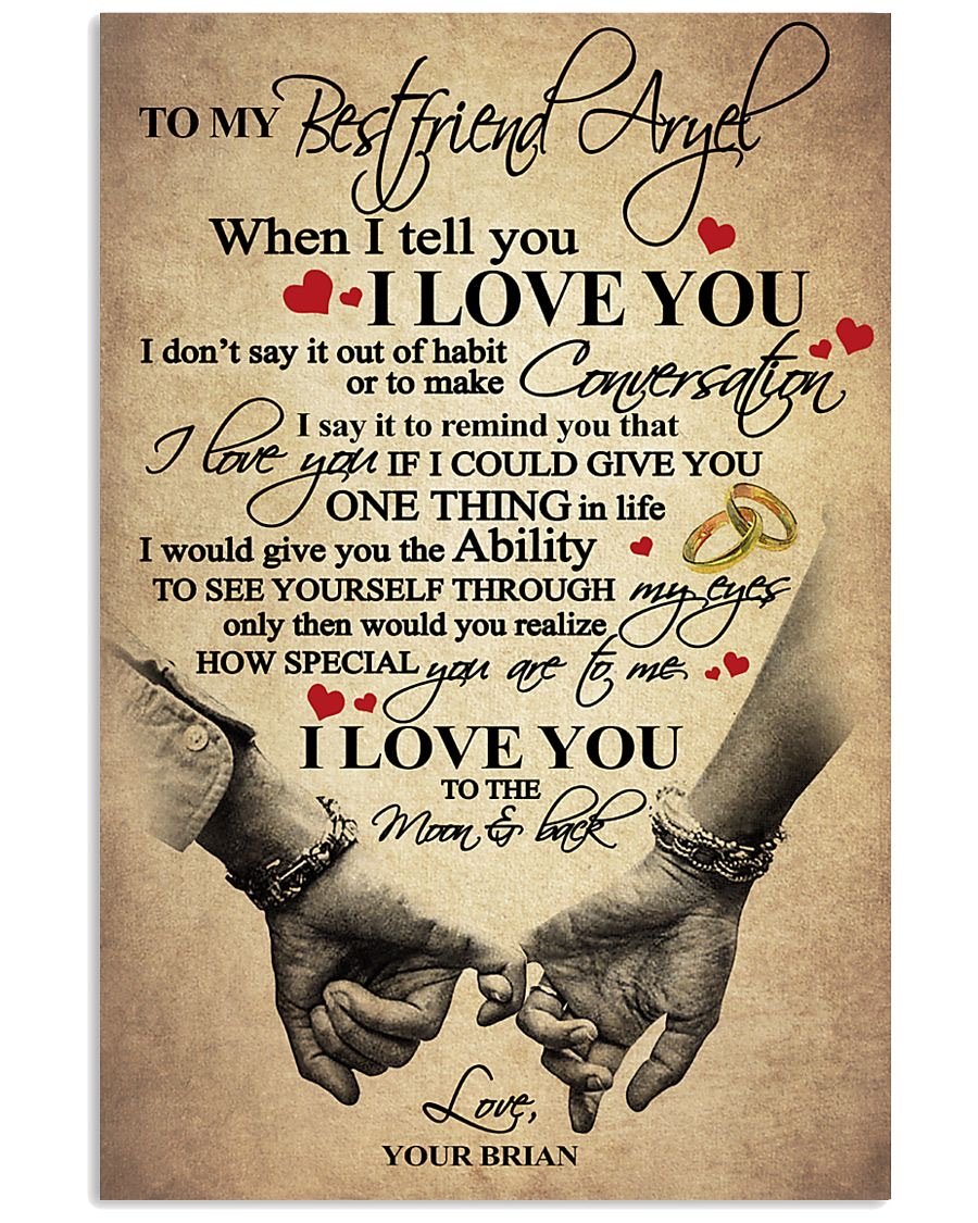 Perfect Gifts For Husband - To My Husband Poster-A Loves Gift