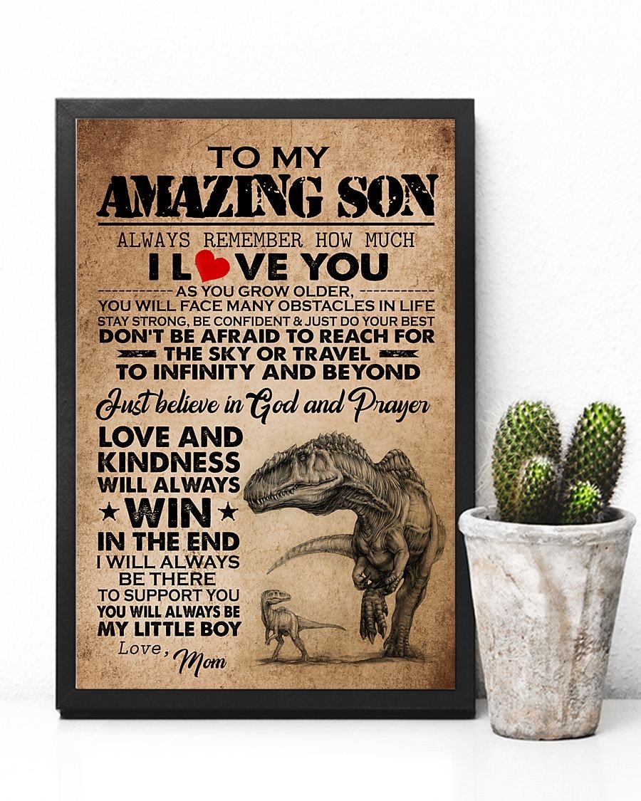 To My Son Poster - Great Gifts For Your Son-A Loves Gift