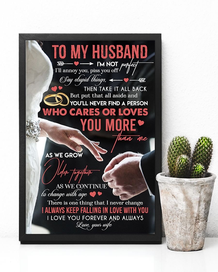 Perfect Gifts For Husband - To My Husband Poster-A Loves Gift