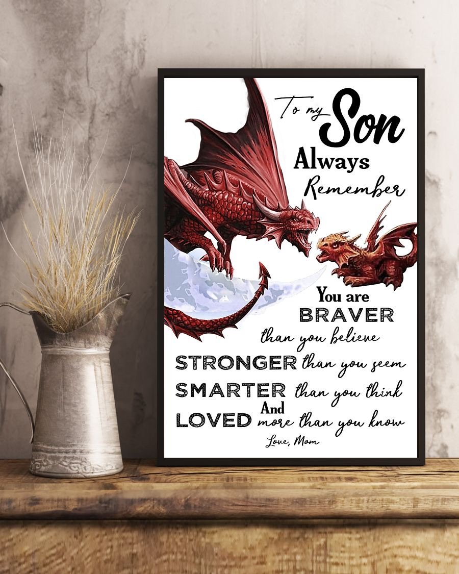 To My Son Poster - Great Gifts For Your Son-A Loves Gift