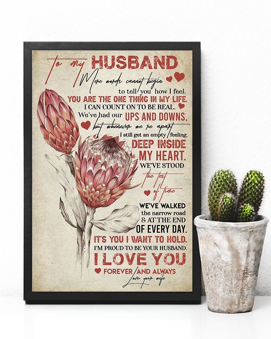 Perfect Gifts For Husband - To My Husband Poster-A Loves Gift