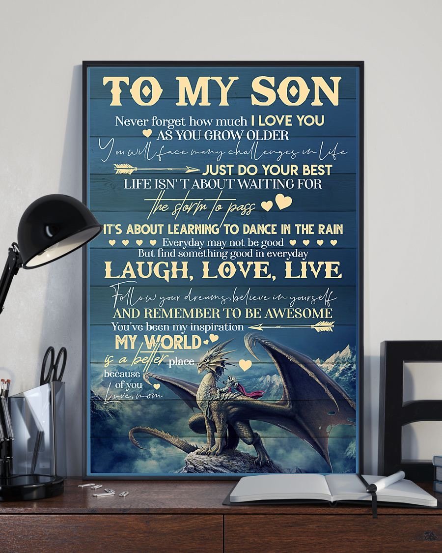To My Son Poster - Great Gifts For Your Son-A Loves Gift