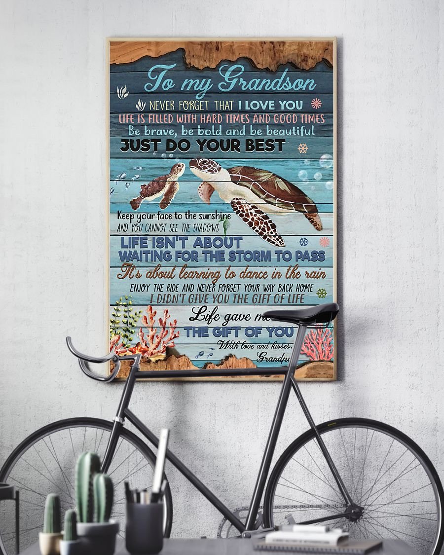 To My Grandson Poster-A Loves Gift