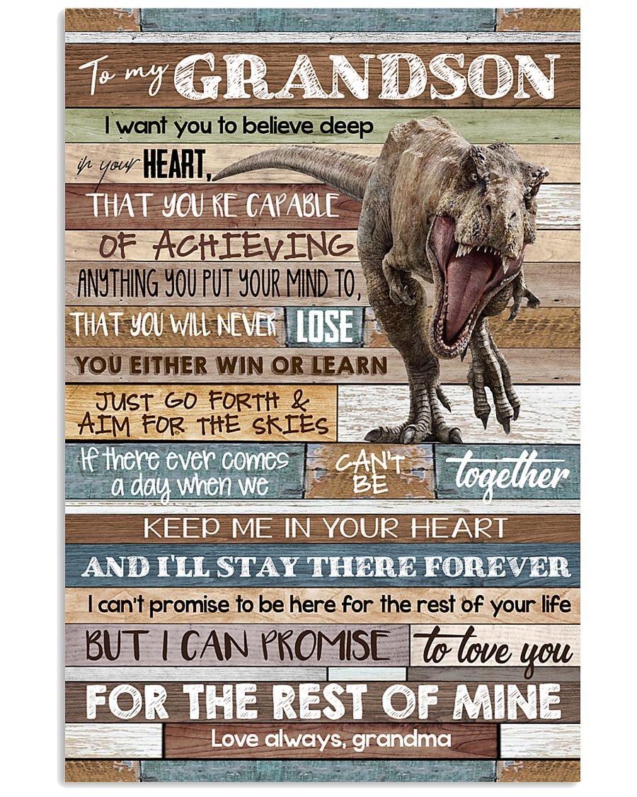 To My Grandson Poster-A Loves Gift