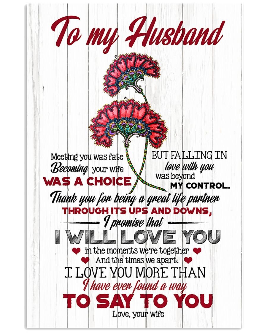 Perfect Gifts For Husband - To My Husband Poster-A Loves Gift