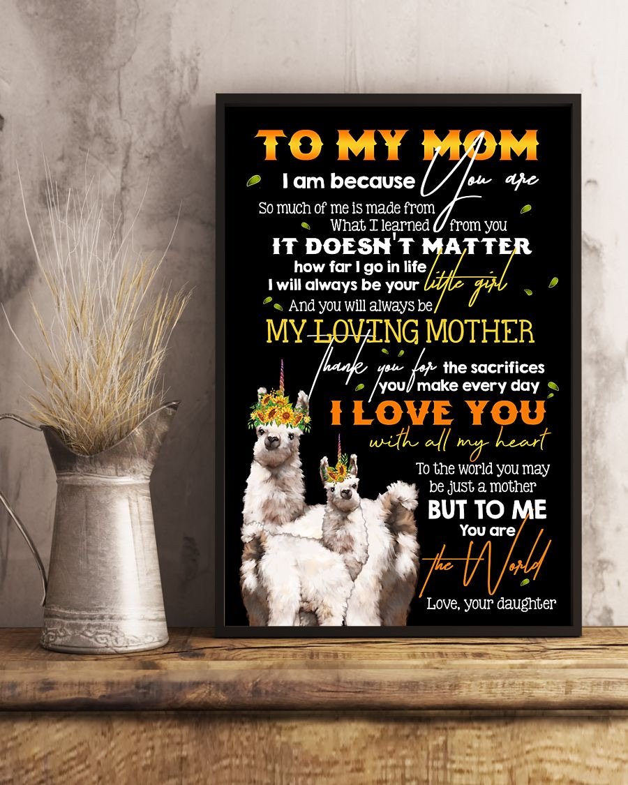 To My Mom Poster-A Loves Gift
