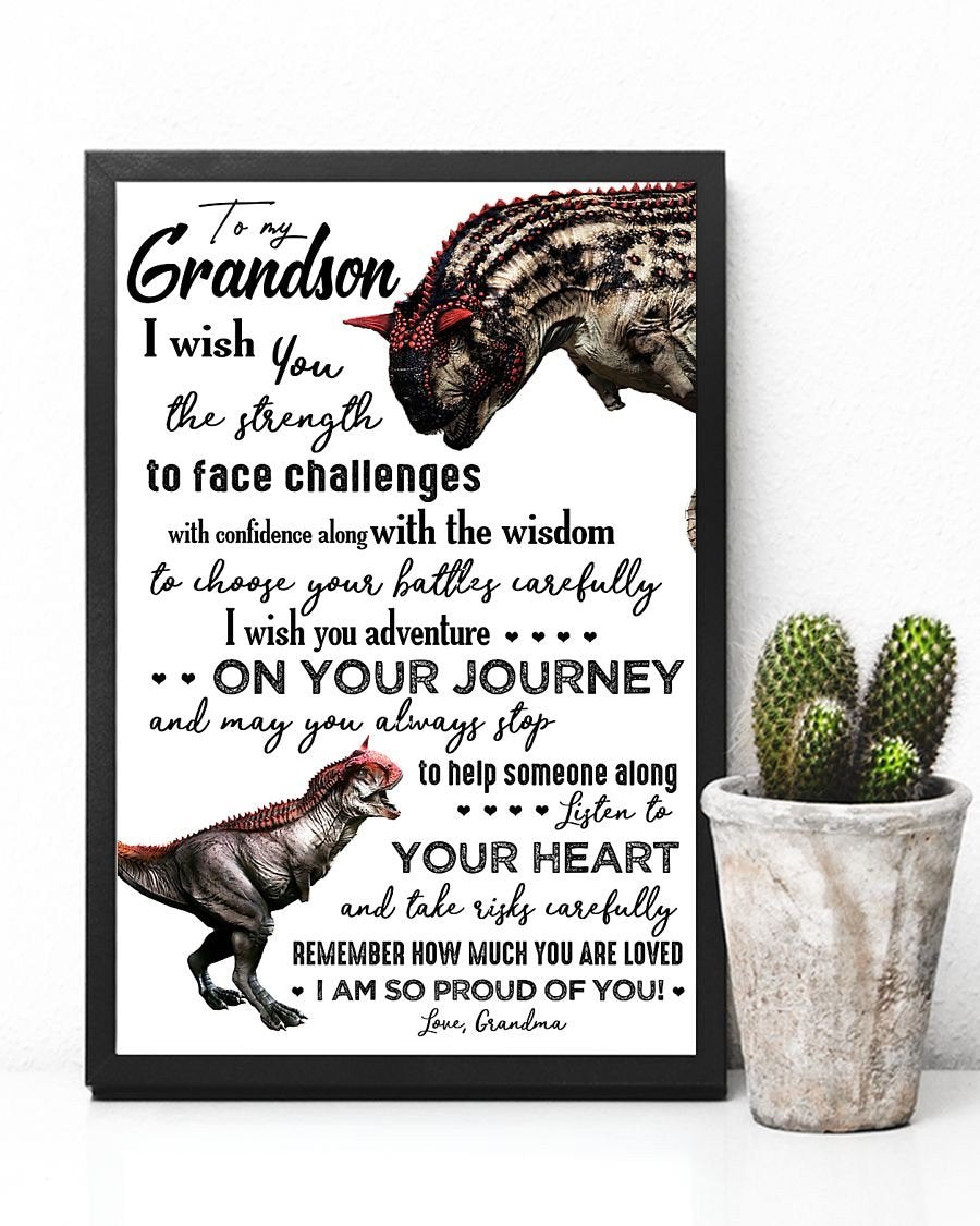 To My Grandson Poster-A Loves Gift