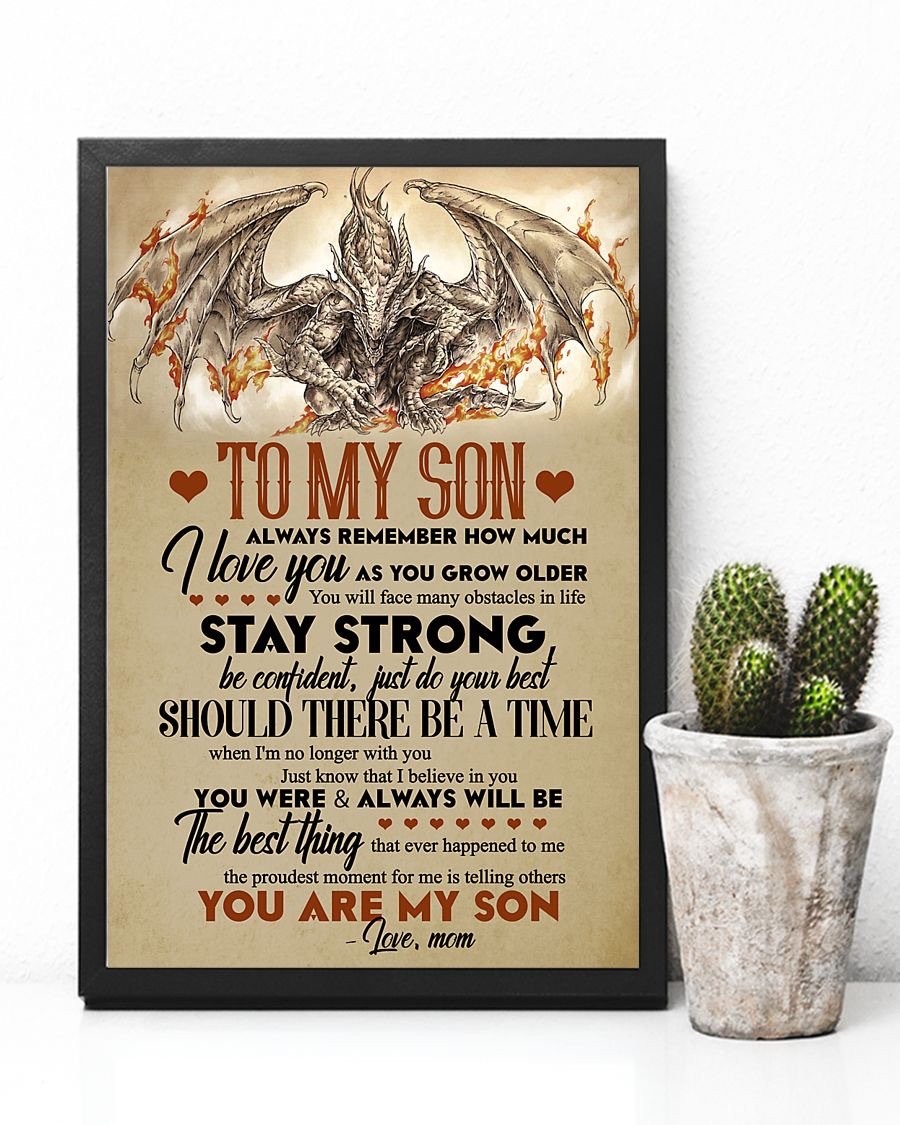 To My Son Poster - Great Gifts For Your Son-A Loves Gift