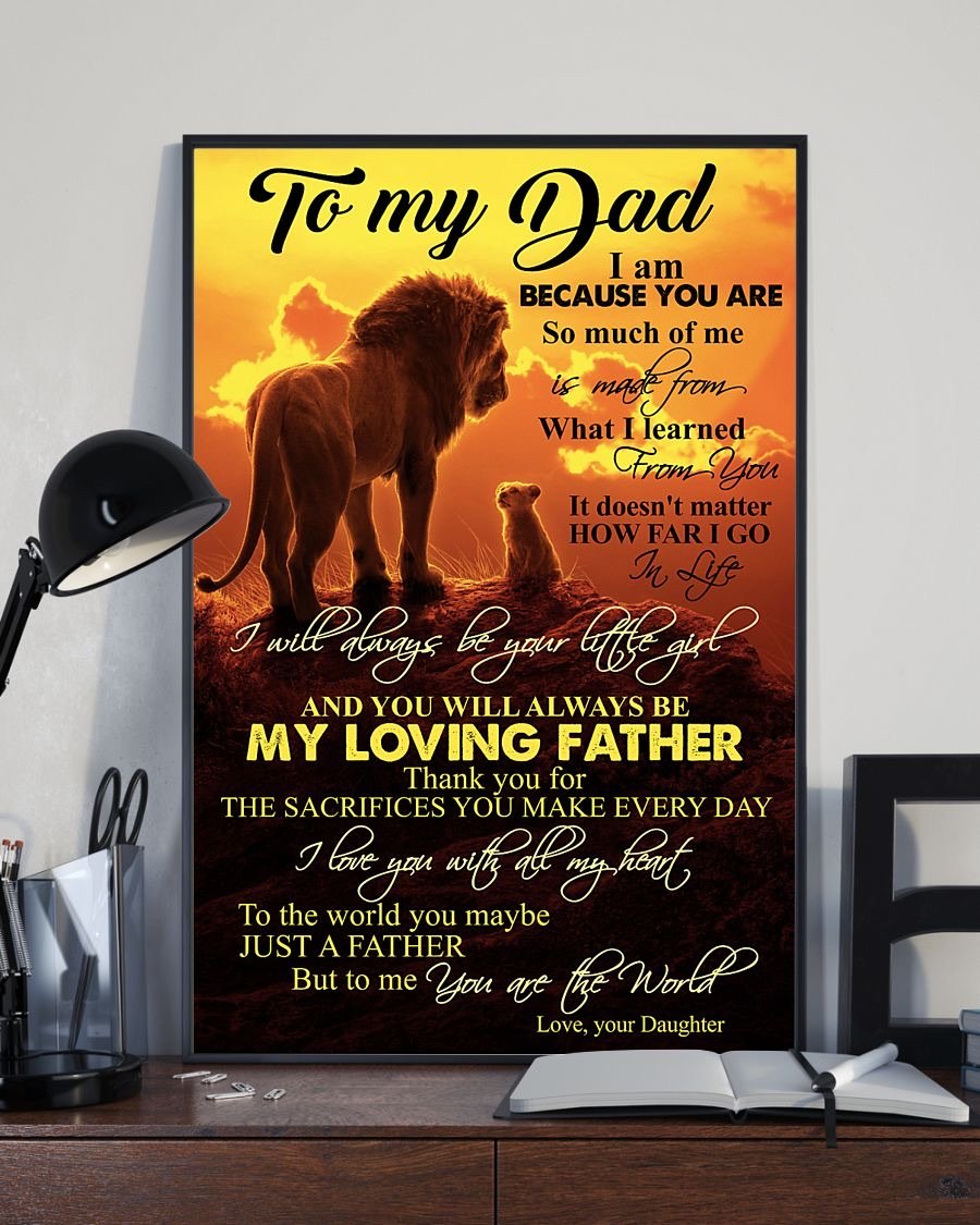 To My Dad Poster-A Loves Gift