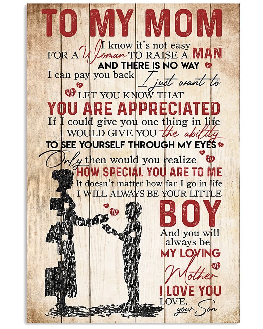 To My Mom Poster-A Loves Gift