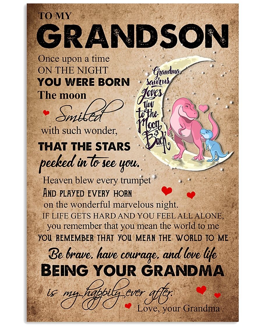 To My Grandson Poster-A Loves Gift
