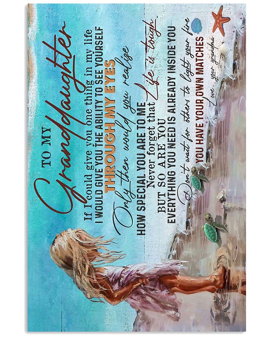To My Granddaughter Poster-A Loves Gift