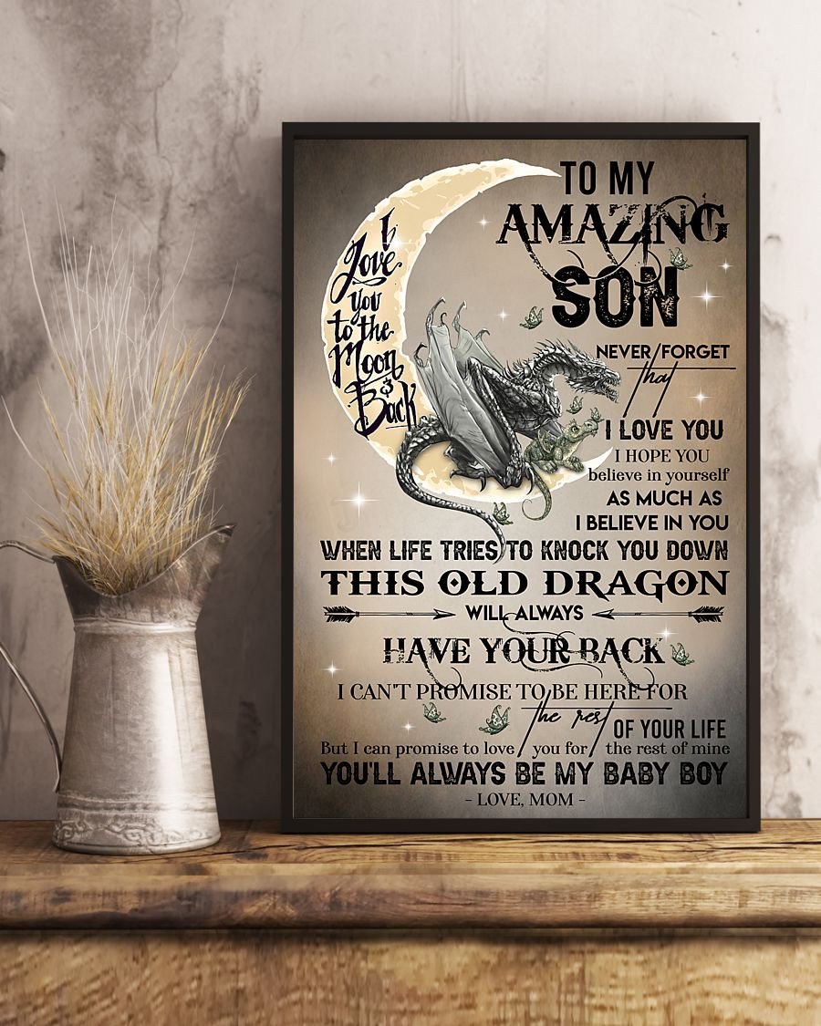 To My Son Poster - Great Gifts For Your Son-A Loves Gift