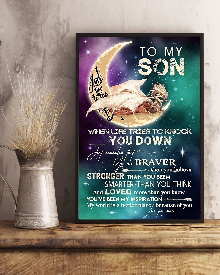 To My Son Poster - Great Gifts For Your Son-A Loves Gift