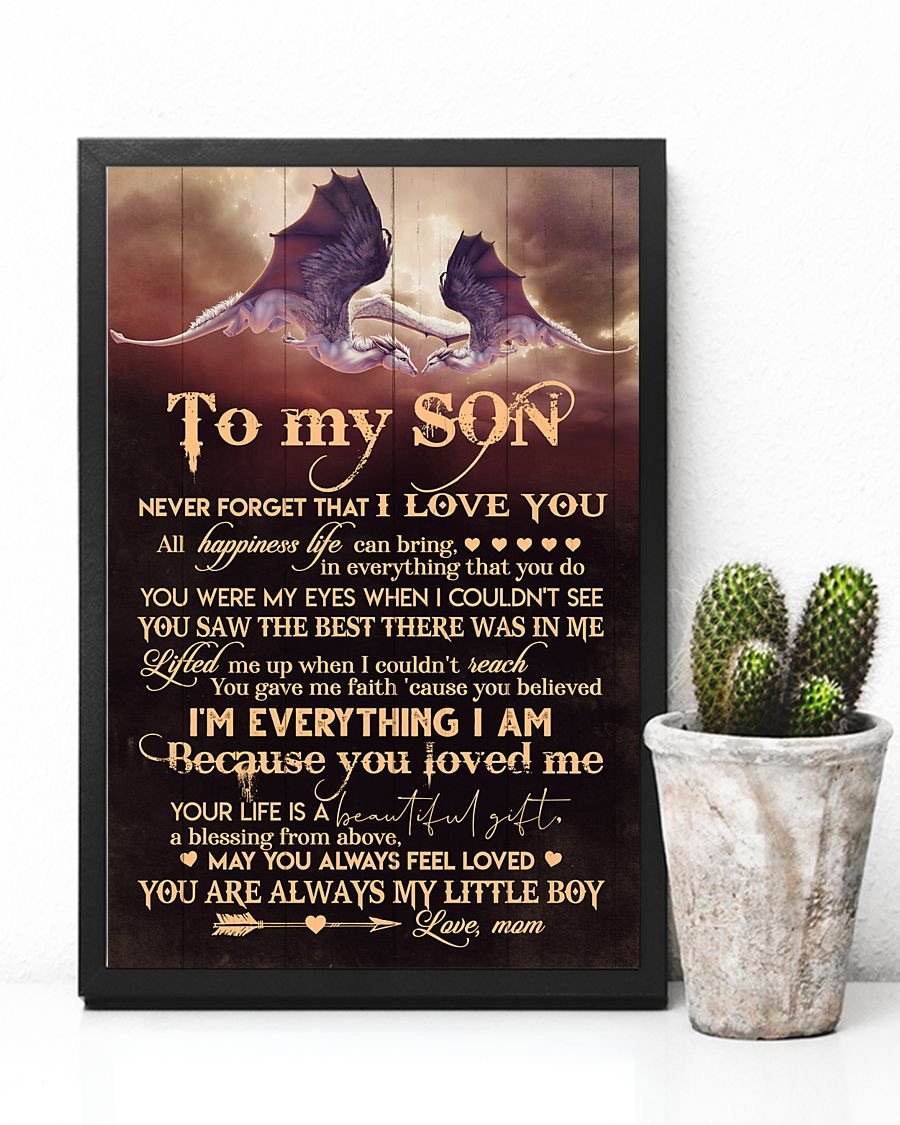 To My Son Poster - Great Gifts For Your Son-A Loves Gift