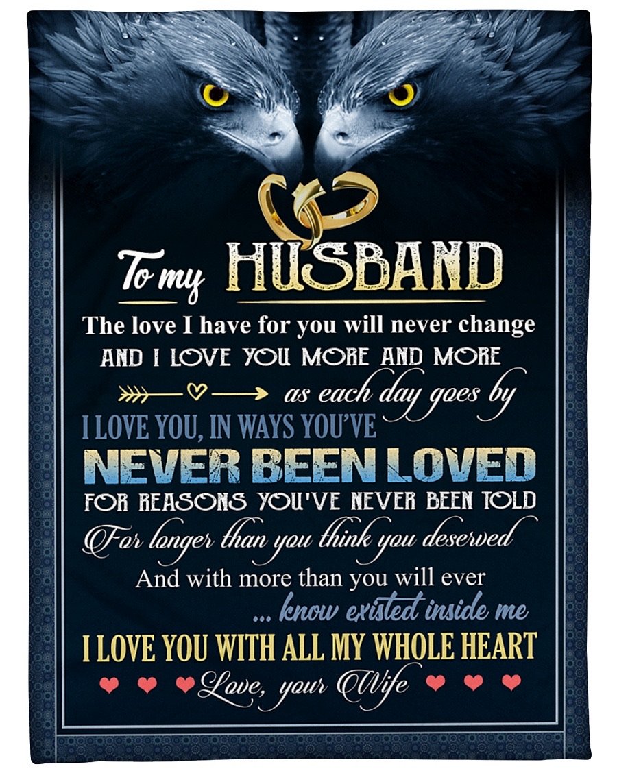 Fleece Blanket - To My Husband Fleece Blanket-A Loves Gift
