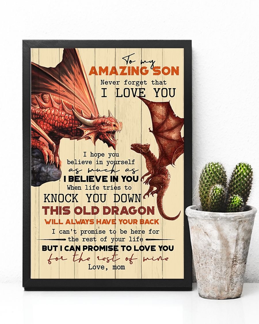 To My Son Poster - Great Gifts For Your Son-A Loves Gift