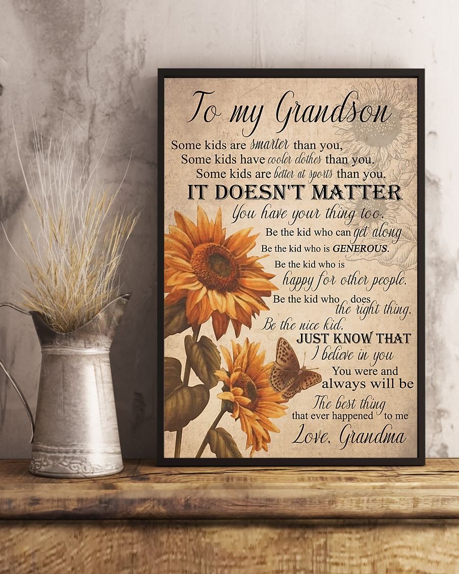 To My Grandson Poster-A Loves Gift