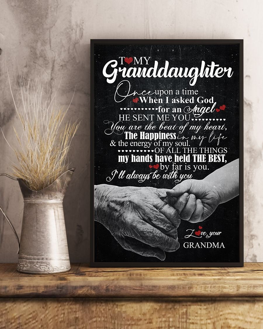 To My Granddaughter Poster-A Loves Gift