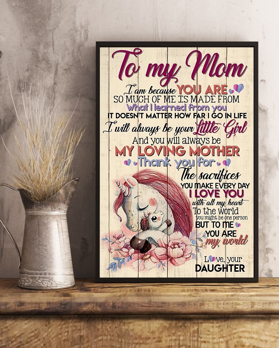 To My Mom Poster-A Loves Gift