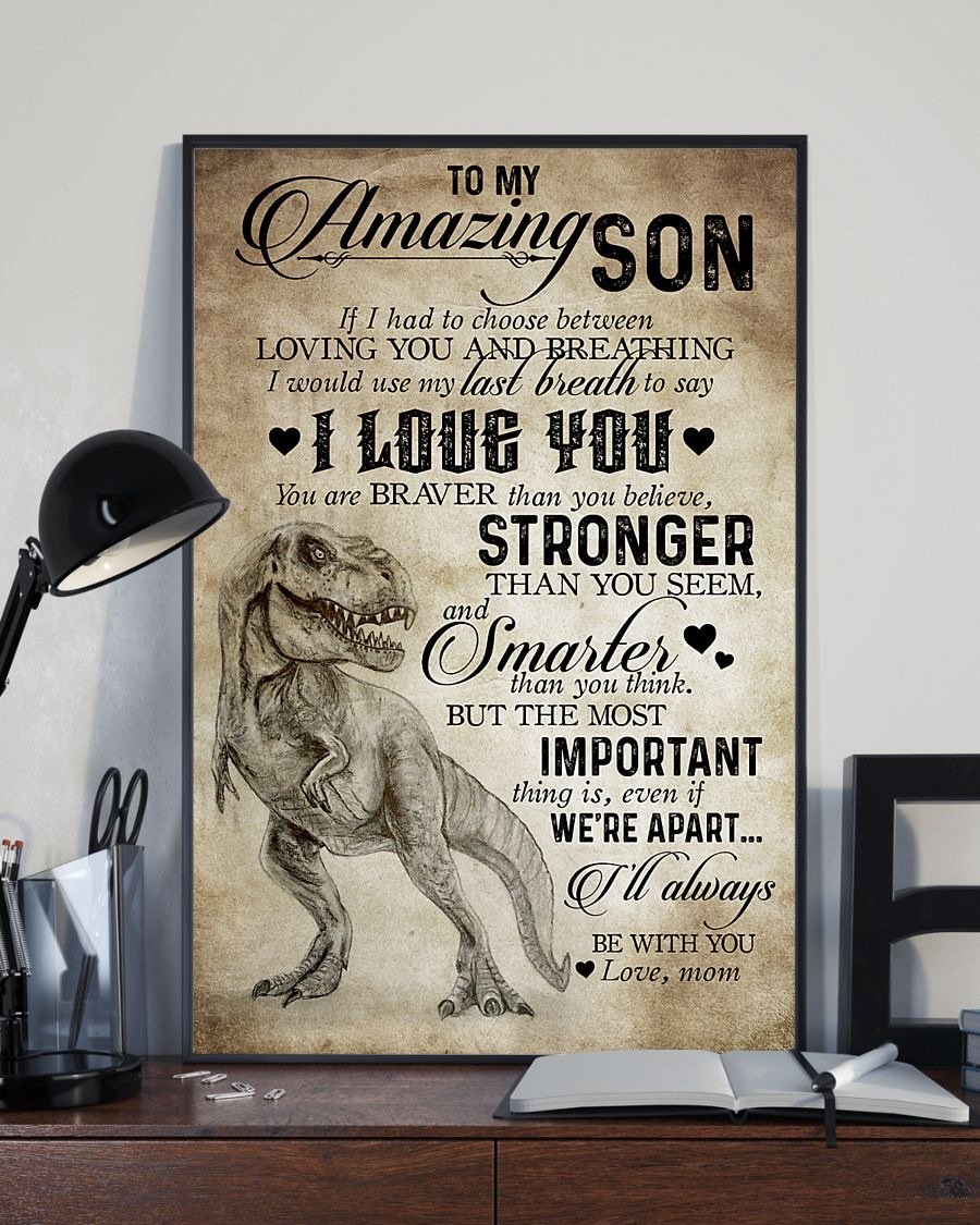 To My Son Poster - Great Gifts For Your Son-A Loves Gift