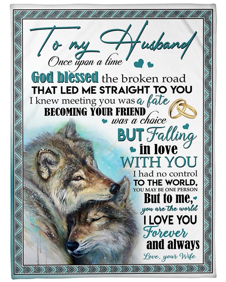 Fleece Blanket - To My Husband Fleece Blanket-A Loves Gift