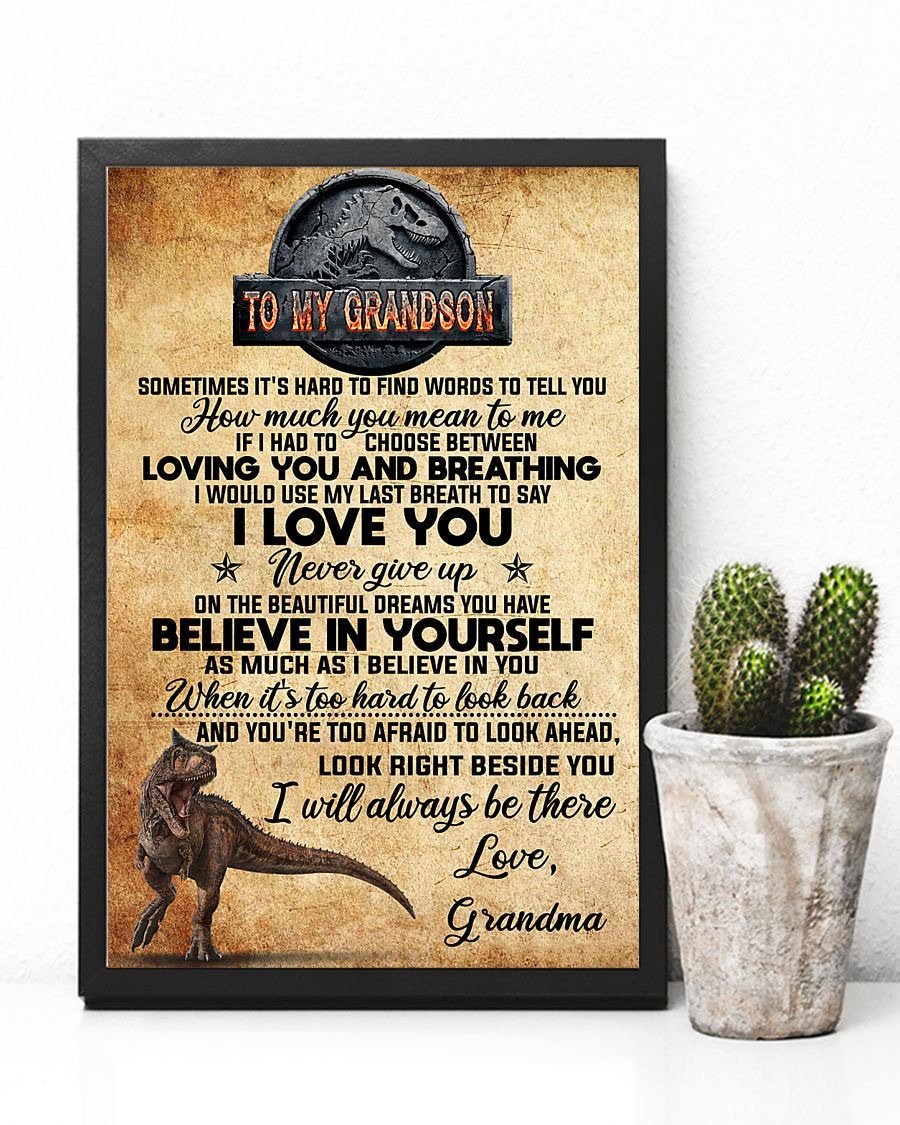 To My Grandson Poster-A Loves Gift