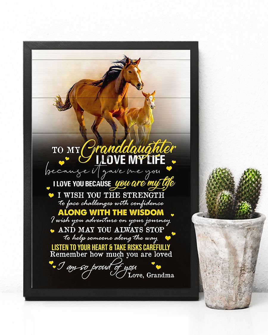 To My Granddaughter Poster-A Loves Gift