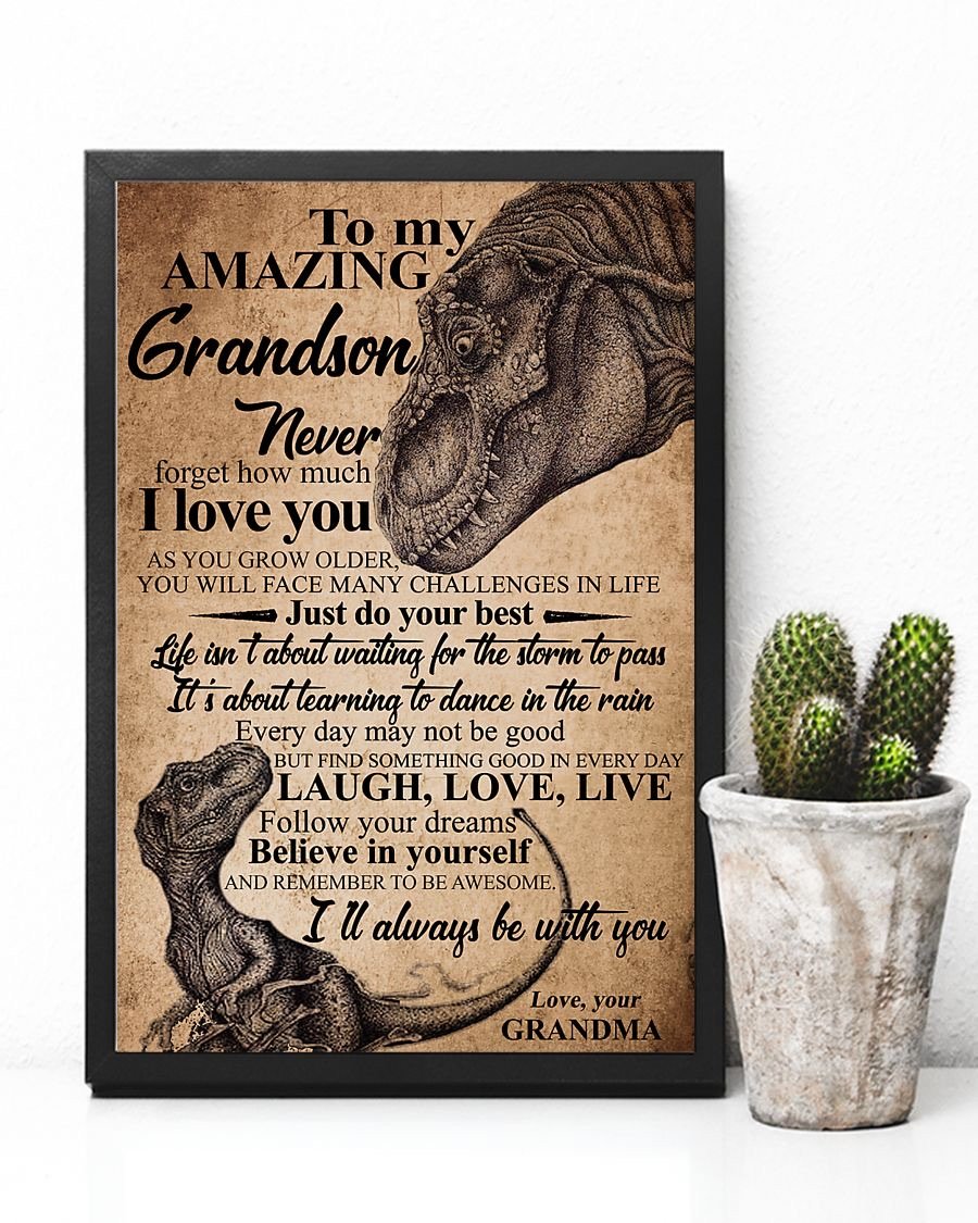 To My Grandson Poster-A Loves Gift