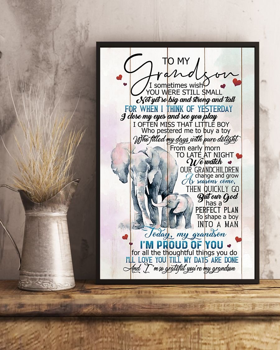 To My Grandson Poster-A Loves Gift