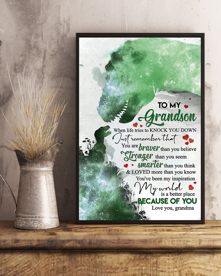 To My Grandson Poster-A Loves Gift