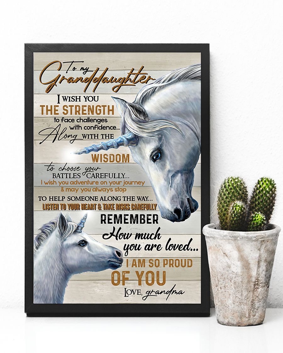 To My Granddaughter Poster-A Loves Gift