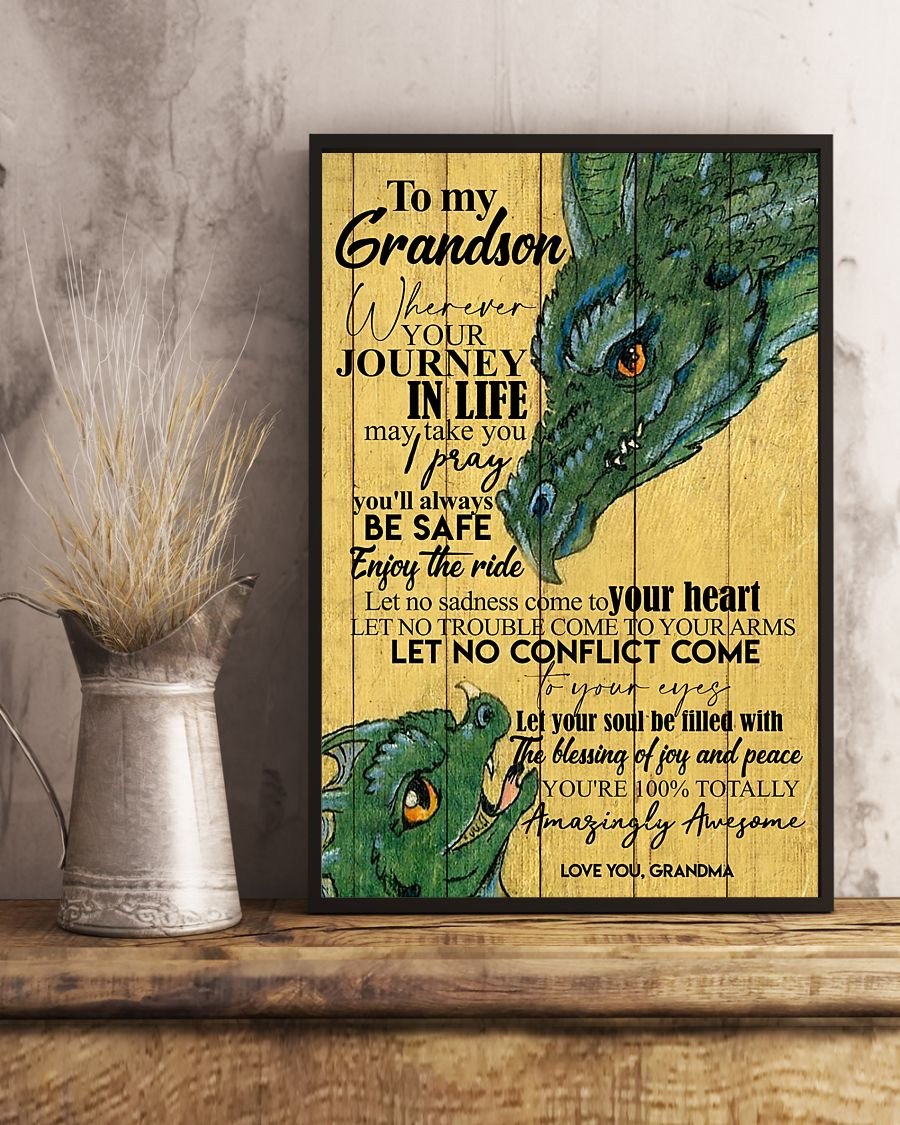 To My Grandson Poster-A Loves Gift