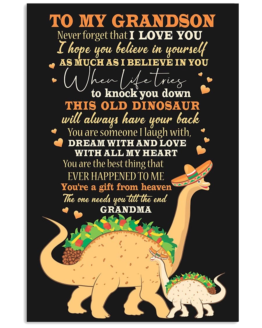 To My Grandson Poster-A Loves Gift