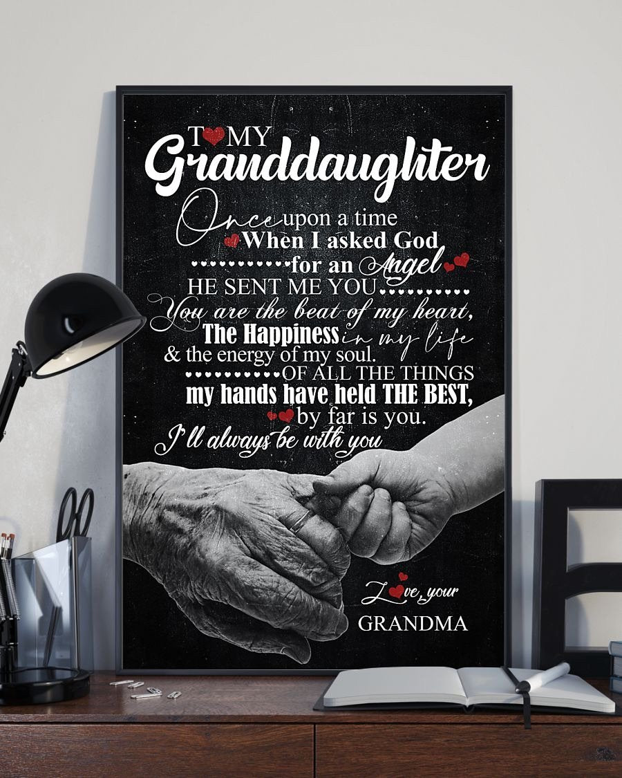 To My Granddaughter Poster-A Loves Gift
