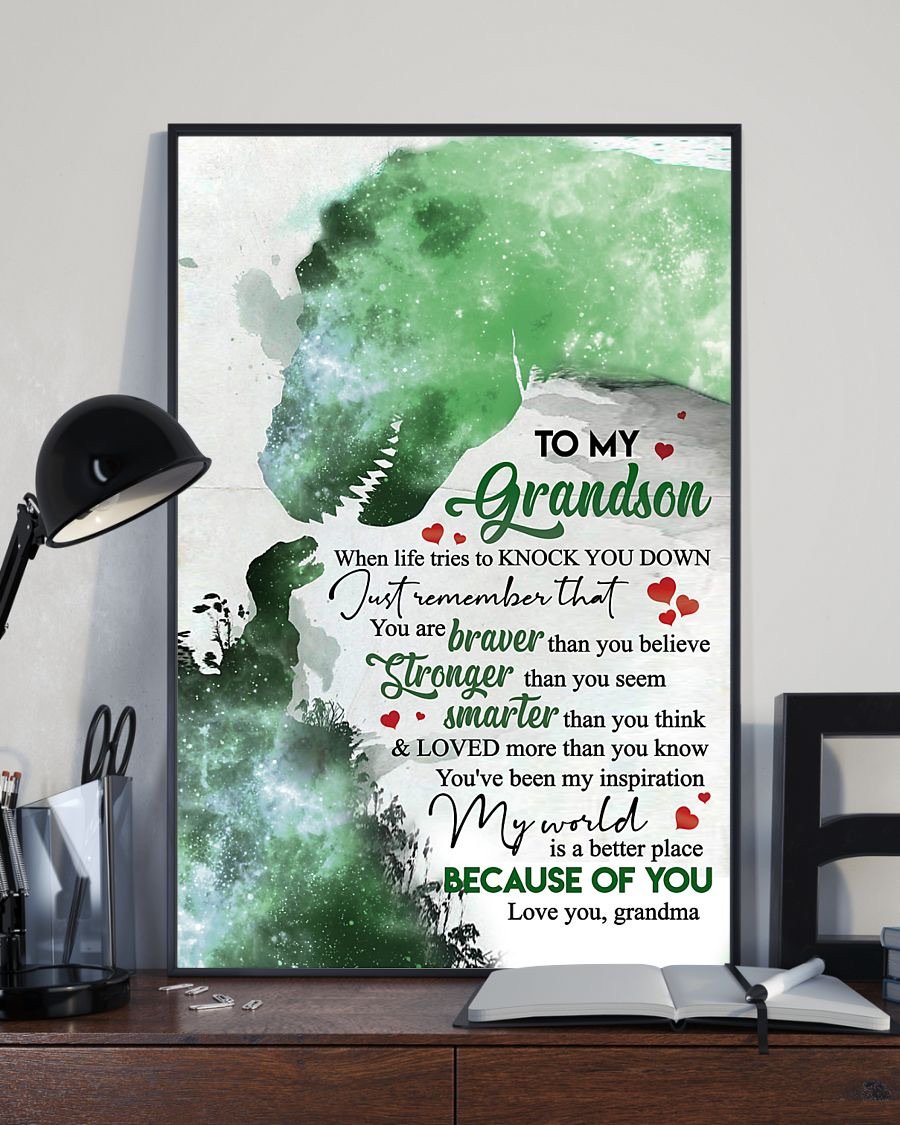 To My Grandson Poster-A Loves Gift