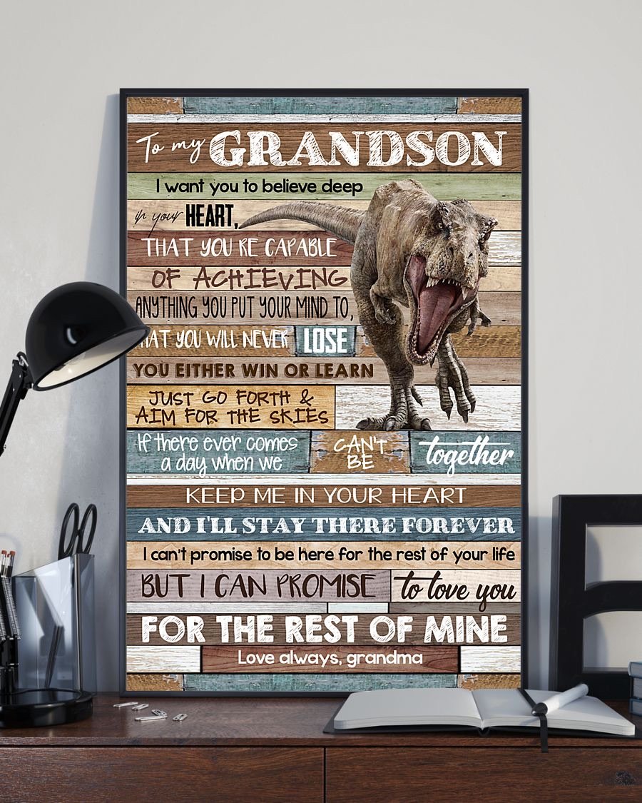 To My Grandson Poster-A Loves Gift