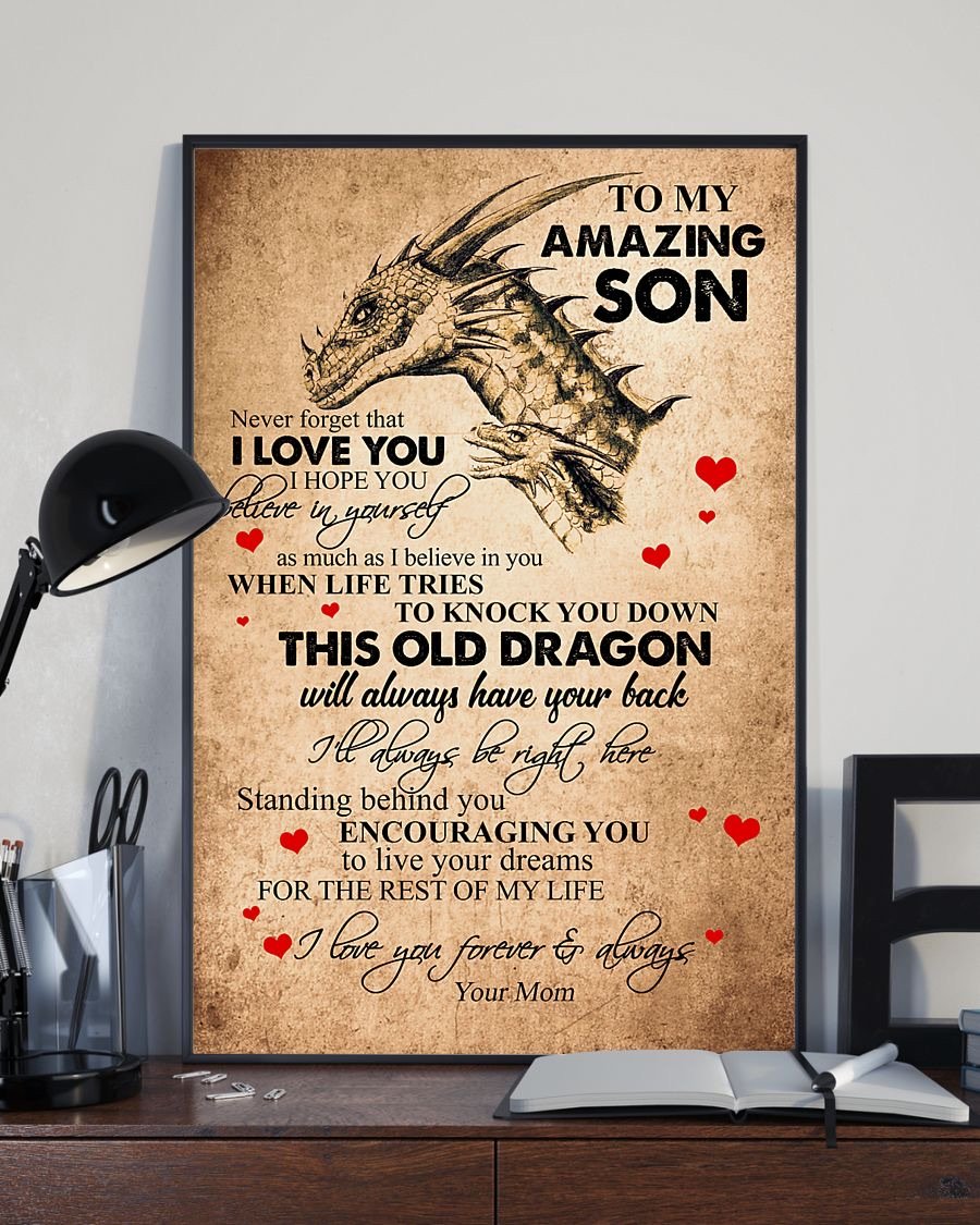 To My Son Poster - Great Gifts For Your Son-A Loves Gift