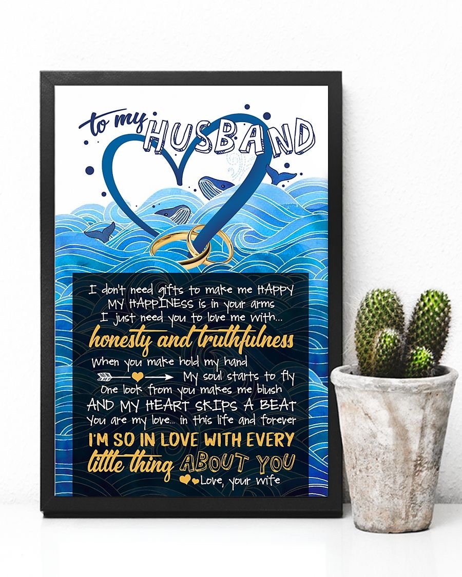 Perfect Gifts For Husband - To My Husband Poster-A Loves Gift