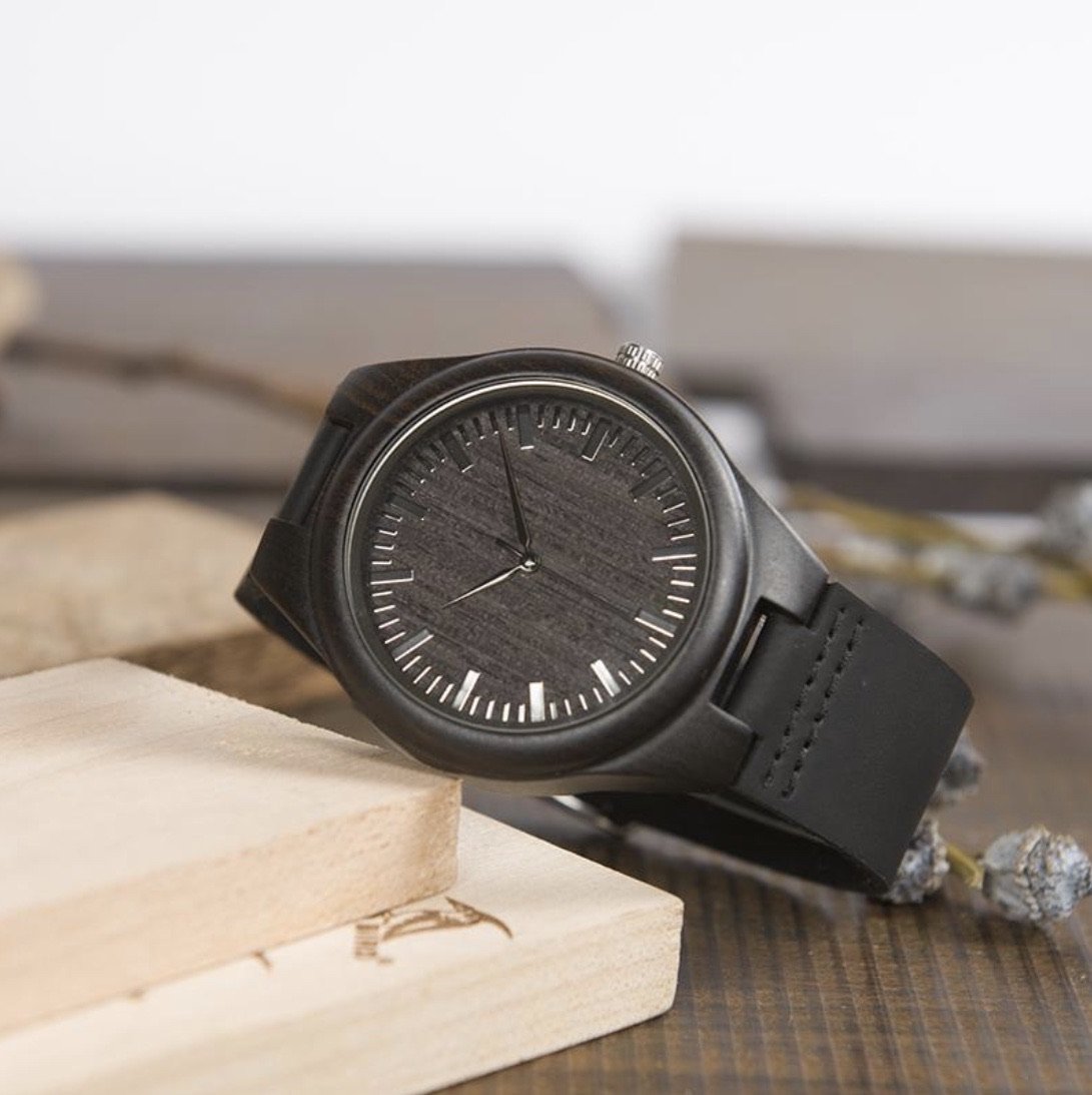 TO MY DAD- ENGRAVED WOODEN WATCH-A Loves Gift