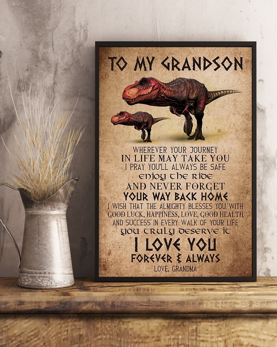 To My Grandson Poster-A Loves Gift