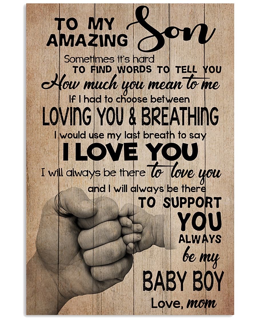 To My Son Poster - Great Gifts For Your Son-A Loves Gift