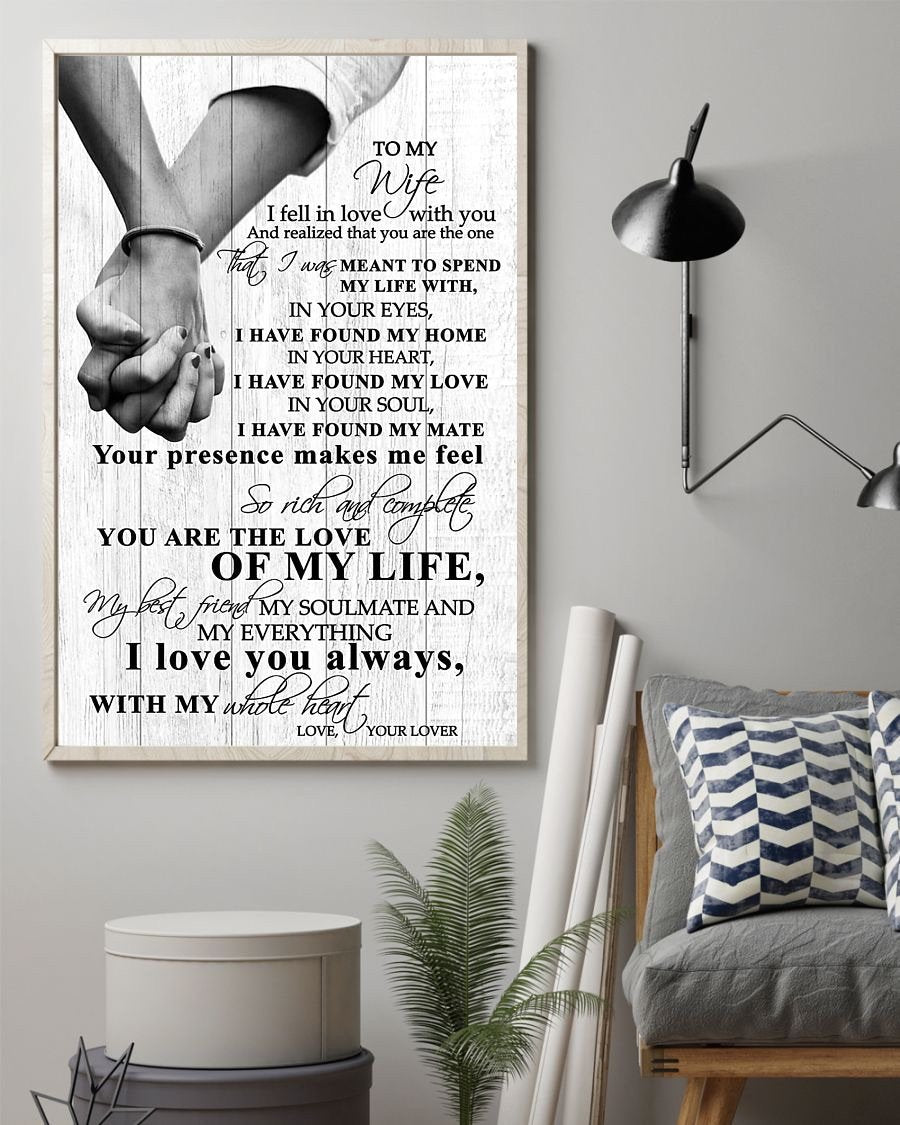 Perfect Gifts For Wife - To My Wife  Poster-A Loves Gift