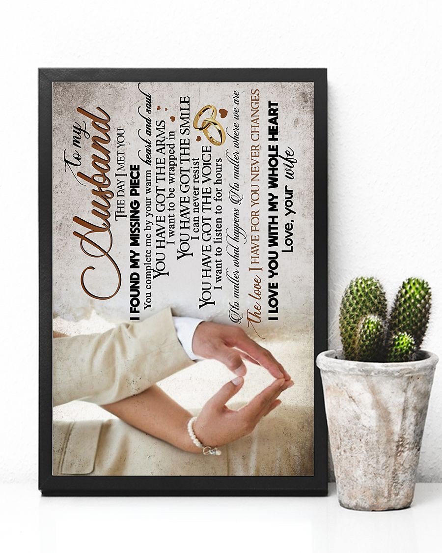 Perfect Gifts For Husband - To My Husband Poster-A Loves Gift